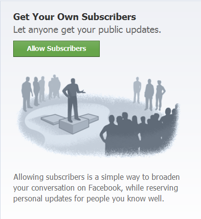 Facebook Allow Subscribers